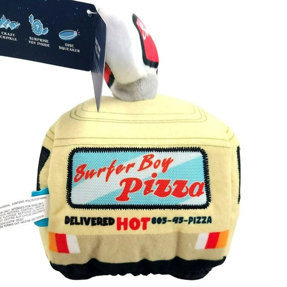 NWT Bark Box Stranger Things Dog Toy Surfer Boy Pizza Van Size M/L Surprise Toy - Picture 4 of 9